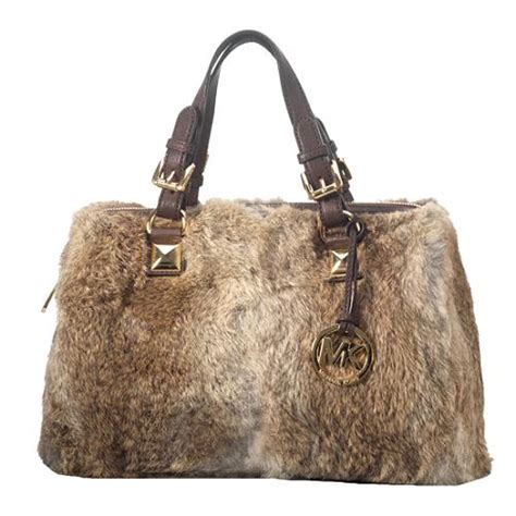 michael kors furry purse|Michael Kors purse cost.